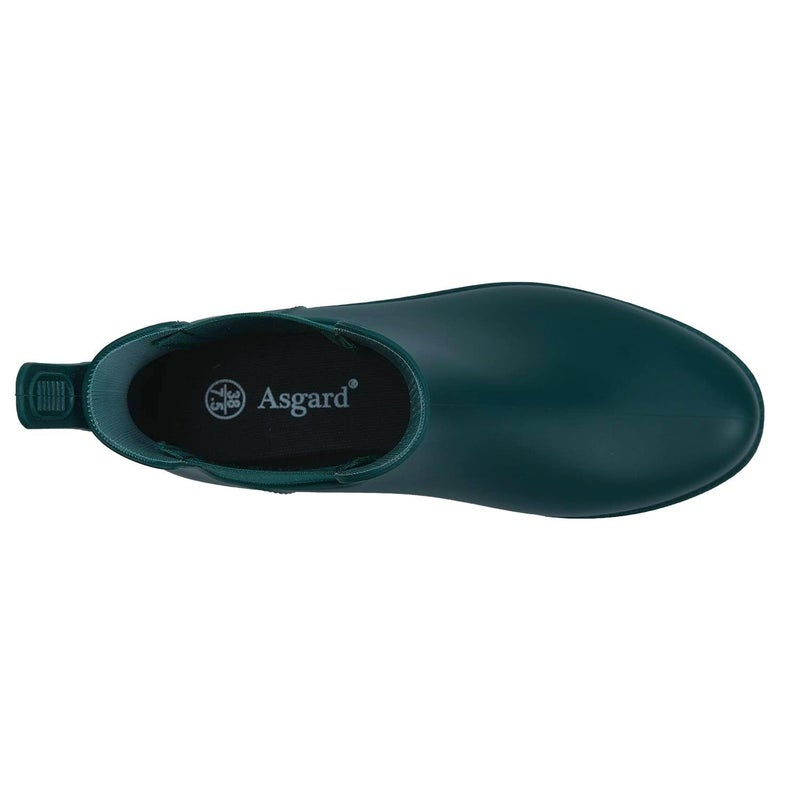 Asgard أحذية مطر نسائية من أسغارد بطول الكاحل، أحذية تشيلسي مقاومة للماء، خضراء 39 (مقاس 8.5) - Image 4